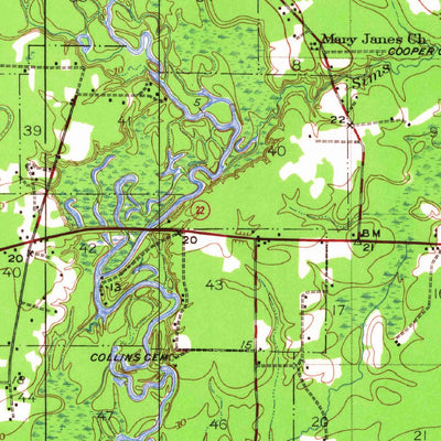 United States Geological Survey Ponchatoula, LA (1951, 62500-Scale) digital map