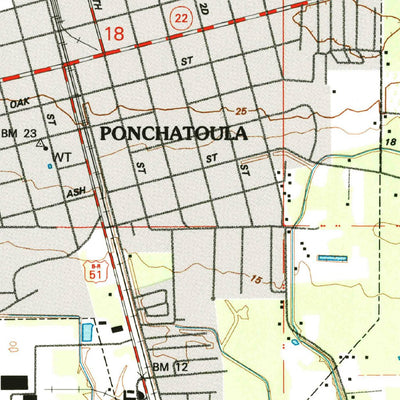 United States Geological Survey Ponchatoula, LA (1994, 24000-Scale) digital map