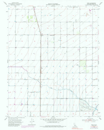 United States Geological Survey Pond, CA (1953, 24000-Scale) digital map