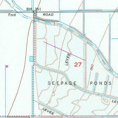 United States Geological Survey Pond, CA (1953, 24000-Scale) digital map