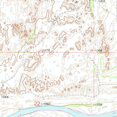 United States Geological Survey Pond Creek NW, OK (1968, 24000-Scale) digital map