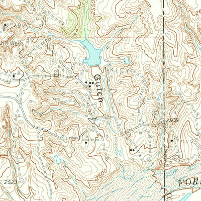 United States Geological Survey Pond Creek, TX (1962, 24000-Scale) digital map