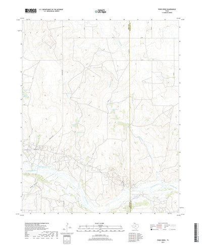 United States Geological Survey Pond Creek, TX (2019, 24000-Scale) digital map