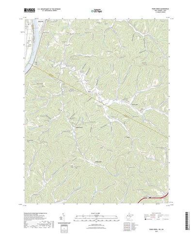 United States Geological Survey Pond Creek, WV (2023, 24000-Scale) digital map