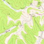 United States Geological Survey Pond Creek, WV-OH (1960, 24000-Scale) digital map