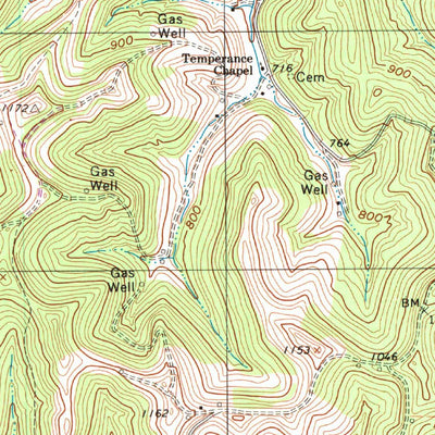 United States Geological Survey Pond Creek, WV-OH (1994, 24000-Scale) digital map