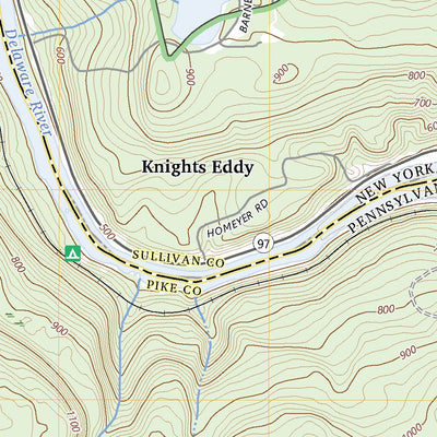 United States Geological Survey Pond Eddy, NY (2023, 24000-Scale) digital map