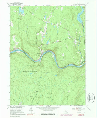 United States Geological Survey Pond Eddy, NY-PA (1965, 24000-Scale) digital map