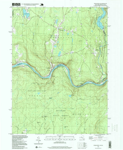 United States Geological Survey Pond Eddy, NY-PA (1997, 24000-Scale) digital map