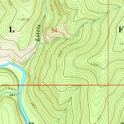 United States Geological Survey Pond Peak, ID (1966, 24000-Scale) digital map
