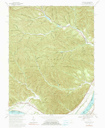 United States Geological Survey Pond Run, OH-KY (1967, 24000-Scale) digital map
