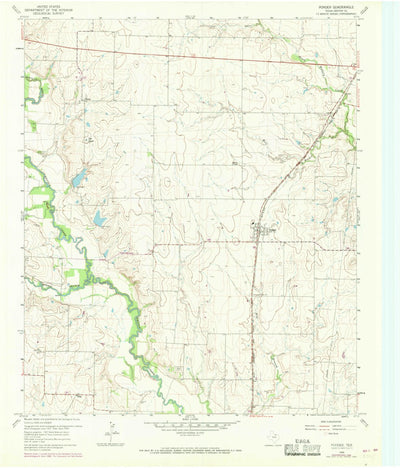 United States Geological Survey Ponder, TX (1959, 24000-Scale) digital map