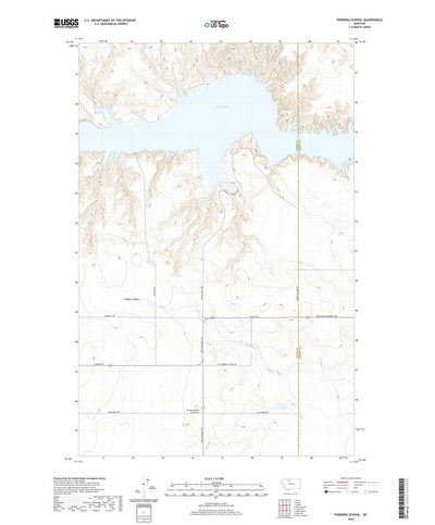 United States Geological Survey Pondera School, MT (2020, 24000-Scale) digital map
