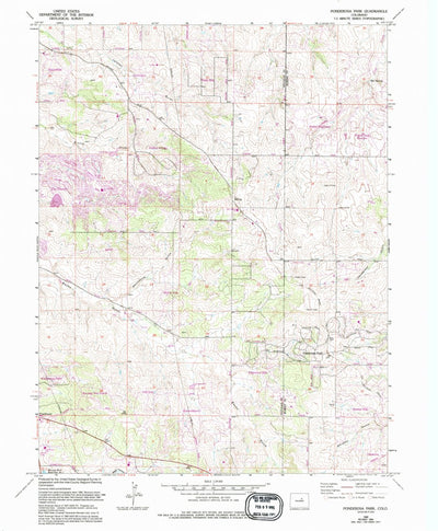United States Geological Survey Ponderosa Park, CO (1966, 24000-Scale) digital map