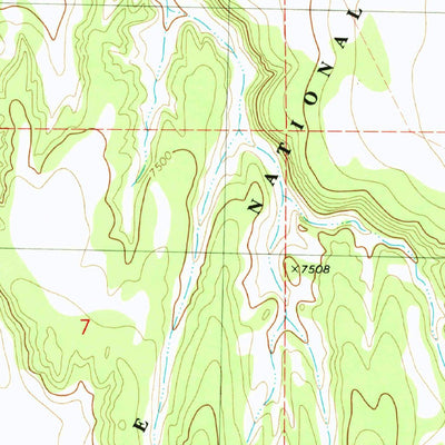 United States Geological Survey Ponderosa Tank, NM (1981, 24000-Scale) digital map