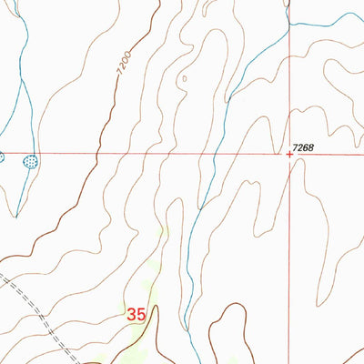 United States Geological Survey Ponderosa Tank, NM (1999, 24000-Scale) digital map