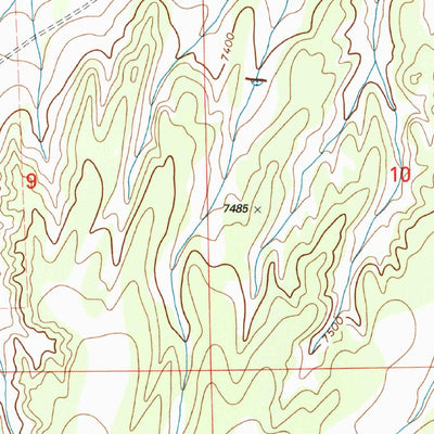 United States Geological Survey Ponderosa Tank, NM (1999, 24000-Scale) digital map