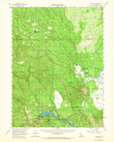 United States Geological Survey Pondosa, CA (1961, 62500-Scale) digital map