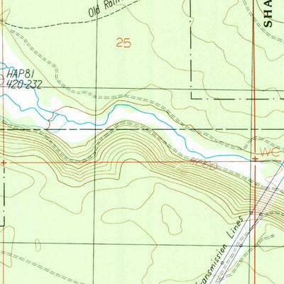 United States Geological Survey Pondosa, CA (1990, 24000-Scale) digital map
