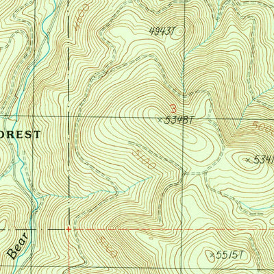United States Geological Survey Pondosa, CA (1990, 24000-Scale) digital map
