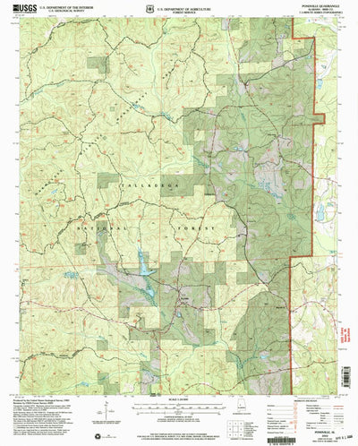 United States Geological Survey Pondville, AL (2002, 24000-Scale) digital map