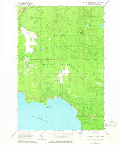 United States Geological Survey Pontchartrain Shores, MI (1964, 24000-Scale) digital map