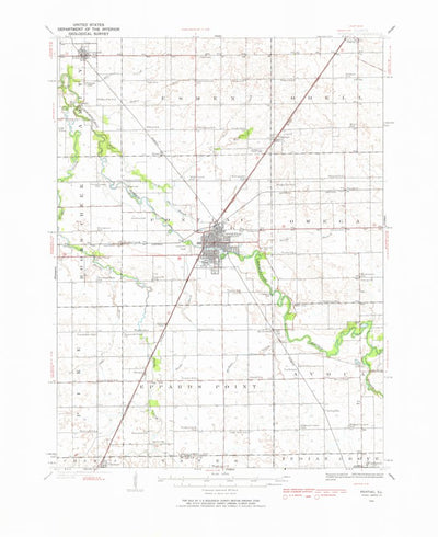 United States Geological Survey Pontiac, IL (1935, 62500-Scale) digital map