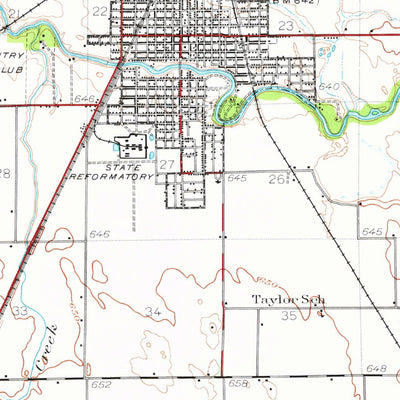 United States Geological Survey Pontiac, IL (1935, 62500-Scale) digital map