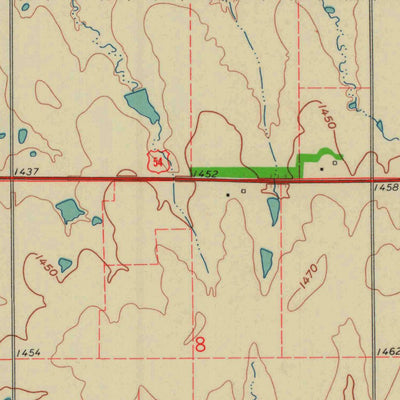 United States Geological Survey Pontiac, KS (1961, 24000-Scale) digital map