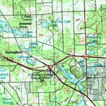 United States Geological Survey Pontiac, MI (1985, 100000-Scale) digital map
