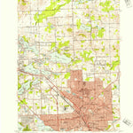United States Geological Survey Pontiac North, MI (1952, 24000-Scale) digital map