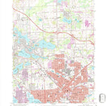 United States Geological Survey Pontiac North, MI (1968, 24000-Scale) digital map