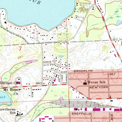 United States Geological Survey Pontiac North, MI (1968, 24000-Scale) digital map
