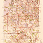 United States Geological Survey Pontiac South, MI (1943, 24000-Scale) digital map