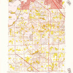 United States Geological Survey Pontiac South, MI (1952, 24000-Scale) digital map