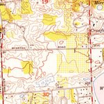 United States Geological Survey Pontiac South, MI (1952, 24000-Scale) digital map