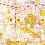 United States Geological Survey Pontiac South, MI (1952, 24000-Scale) digital map