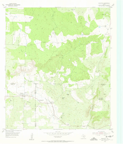 United States Geological Survey Pontotoc, TX (1955, 24000-Scale) digital map