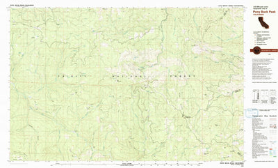 United States Geological Survey Pony Buck Peak, CA (1981, 25000-Scale) digital map