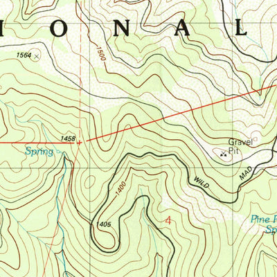 United States Geological Survey Pony Buck Peak, CA (1981, 25000-Scale) digital map