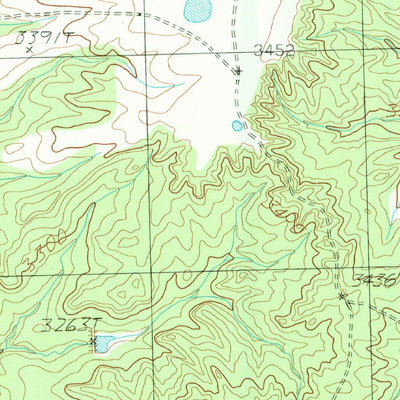 United States Geological Survey Pony Flats, TX (1984, 24000-Scale) digital map