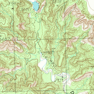 United States Geological Survey Pony Flats, TX (1984, 24000-Scale) digital map