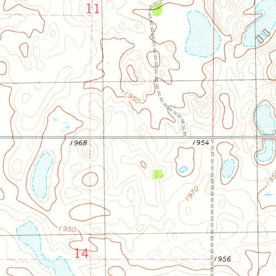 United States Geological Survey Pony Gulch, ND (1978, 24000-Scale) digital map