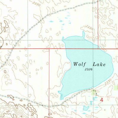 United States Geological Survey Pony Lake, NE (1982, 24000-Scale) digital map