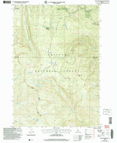 United States Geological Survey Pony Meadows, ID (2004, 24000-Scale) digital map