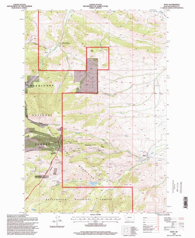 United States Geological Survey Pony, MT (1996, 24000-Scale) digital map
