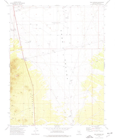 United States Geological Survey Pony Springs, NV (1973, 24000-Scale) digital map