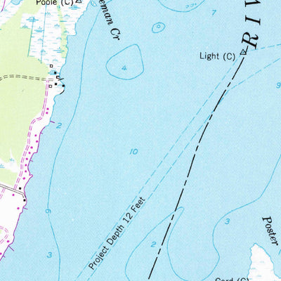 United States Geological Survey Ponzer, NC (1951, 24000-Scale) digital map