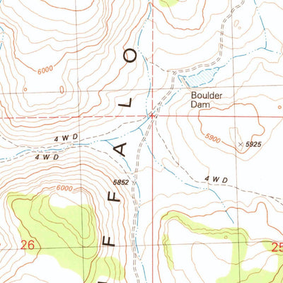 United States Geological Survey Poodle Mountain, NV (1981, 24000-Scale) digital map