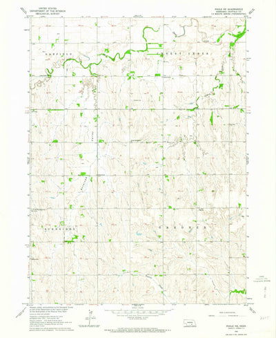 United States Geological Survey Poole NE, NE (1962, 24000-Scale) digital map